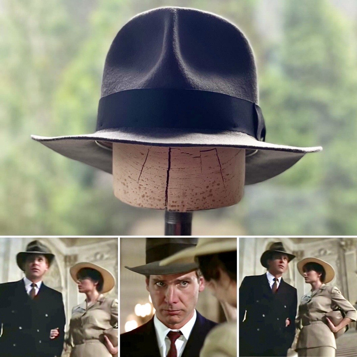 INDIANA JONES Raiders of the Lost Ark Gray Clipper Fedora