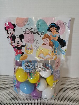 Disney Decorative Easter Egg Hunt With 13 Candy, 4 Stickers, & 1 Golden, Mickey 