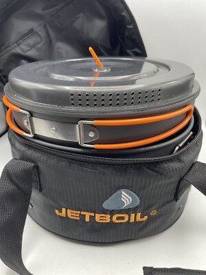 JETBOIL 5L Flux Pot, 10'' Fry Pan, Lid and Genesis Case - Used Once!