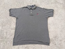 Polo Ralph Lauren Polo Shirt Mens Large Golf Short Sleeve Gray Made in USA