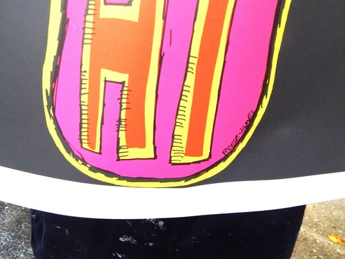NOS Original 1970's Poster Go Where Its At Hippie Poster Vagabond Dayton Ohio - Picture 3 of 4