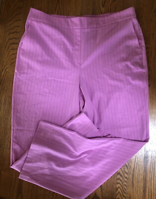 NWT  VERO MODA Pink Wide Pin Stripe Curve Pants  Size 18/32