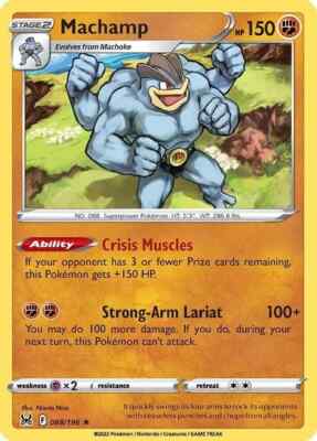 Machamp - 088/196 Lost Origin Holo Rare Pokemon TCG Card NM | eBay