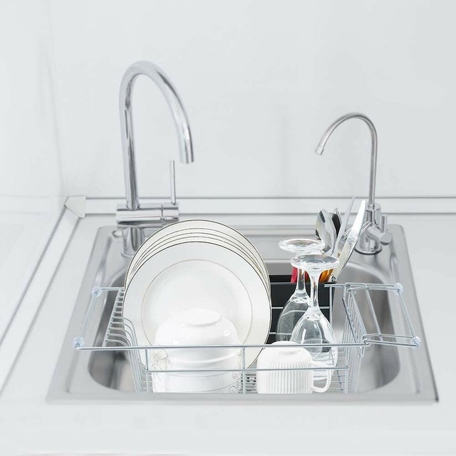 Aluminum Dish Drying Rack With Expandable Over Sink Rust Proof Frame For - Org Aluminum Expandable Over The Sink Dish Rack Aluminum Dish Drying Rack With Expandable Over Sink Rust Proof Frame For - Org Aluminum Expandable Over The Sink Dish Rack