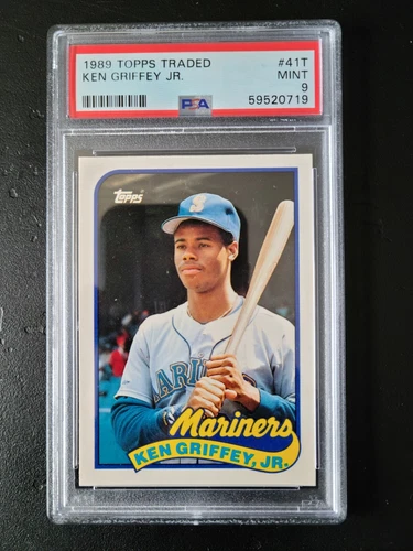 1989 Topps Ken Griffey Jr Rookie Card #41T Baseball Card Graded PSA 9