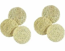 Facial Scrub Pads Exfoliating Loofah Natural Loofa Skin Scrubber Luffa 6 Piece