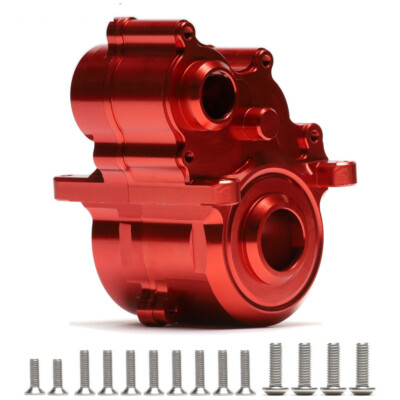 G-Maxx Custodia Cambio Centrale In Alluminio Colore Titanio Per Traxxas E-Revo 2.0 Scala 1/8 E 1/10