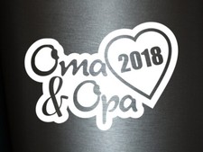 Plott Aufkleber Oma & Opa 2018 Sticker Familie Autoaufkleber Tuning Decal