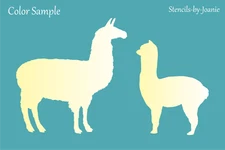 Joanie Stencil 6" Alpaca Llama Animal Pets Hobby Farmhouse DIY Craft Yarn Signs 