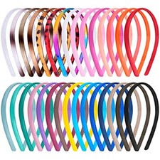 30 Pieces Plastic Headbands Thin Plain Plastic Headband with Teeth Colorful P...