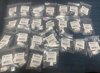 25 White Steren Cat5e Keystone RJ45  For Wall plates