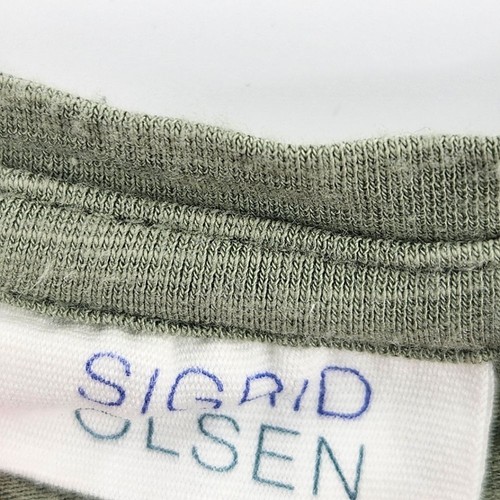 Camiseta Sigrid Olsen Pocket Muscle para mujer talla XL verde salvia Goblincore norma básica - Imagen 4 de 8