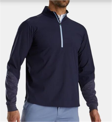 NWT FootJoy FJ Golf  Men's HyperFlex Pullover Size XL Color Navy #25267   X36 - Afbeelding 1 van 7