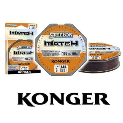 150m ANGELSCHNUR KONGER STEELON MATCH FLUOROCARBON COATED, MONOFILE SCHNUR, LINE