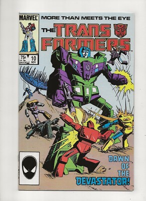 The Transformers #10 (1985) 1st Team-Up Constructicons High Grade NM- 9.2