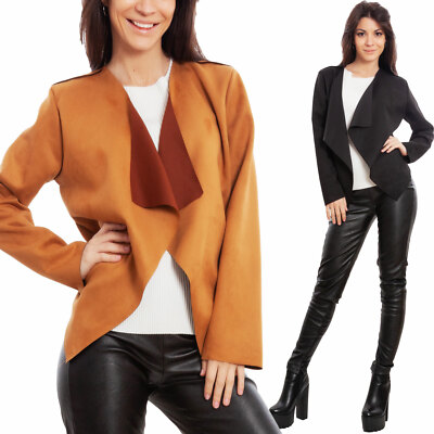 Damenjacke Eco Leder Gämse Synthetisch Jacke Bolero Toocool WD-1350