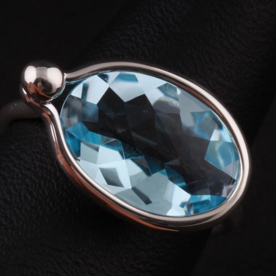 Anillo de ley Georg Jensen con topacio # 628B, plata. Savannah V. Torun. ¡NUEVO! Foto 3 de 4