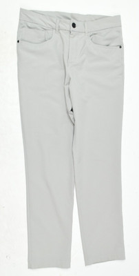 Panama Jack Tech Pants Mens 32x32 Gray Straight Leg Slim Fit Stretch Casual