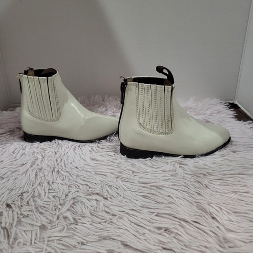 Kid's Tan Ankle Infant Boots Botin Charro Bebe Hueso Botin sz 6 US/ 14 Mx Zipper - Picture 2 of 9