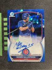 2023 Bowman Chrome Sapphire Moises Ballesteros Auto /199 #BSPA-MBS Chicago Cubs