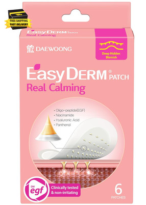 Easyderm Real Calming Pimple Patches, Clear | Niacinamide, Hyaluronic Acid, EGF