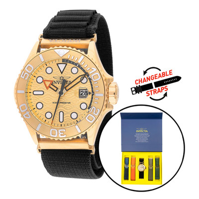 Invicta OCEAN PREDATOR Men's Watch - 44mm with Interchangeable Strap