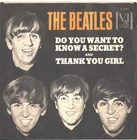 BEATLES-PICTURE SLEEVE +45-(DO YOU WANT TO KNOW A SECRET)--PS--PIC--SLV