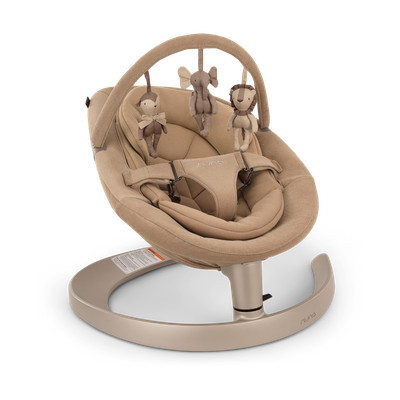 [Color: Teddy]Nuna-LEAF Grow Baby Seat & Rocker with Toy Bar|5812