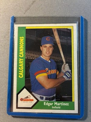 EDGAR MARTINEZ HOF Error TINO MARTINEZ Picture 1990 CMC Calgary Cannons PCL