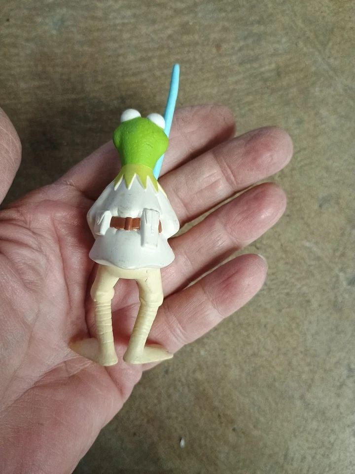 Figura de acción de colección Disney Kermit Star Wars Luke Skywalker sable de luz Muppets 4" Foto 2 de 4
