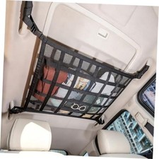 Upgrade Car Ceiling Cargo Net Pocket,31.5"x21.6" Double 31.5 x 21.6 inches
