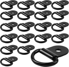 20PCS Stainless Steel D-Ring Tie Down Anchors Heavy Duty Trailer & Truck Hooks