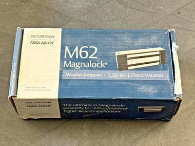 Securitron Assa Abloy M62F Magnalock 1200lbs 12/24Vdc Direct Mounted