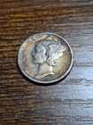 1917-S Mercury Dime Nice Bands 🌈 Toned  Key Early S-Mint High Grade