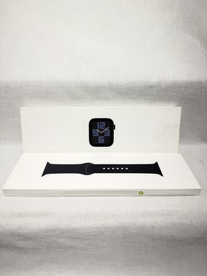 Apple Watch SE 2nd Gen 40mm GPS Midnight w/ Midnight Sports Band S/M MXE73LL/A