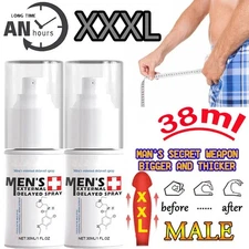 3PCS Male Delay Spray 60 Minutes Long Delay Ejaculation Enlargement Sex Products