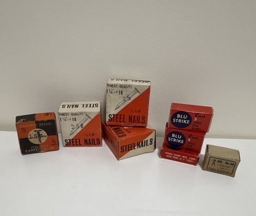 Vintage Hardware Boxes w/hardware