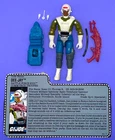 Vintage 1989 Hasbro GI Joe DEE-JAY v1 3.75 Action Figure 100% Complete w/Antenna