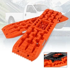 2 PCS Off-Road Traction Boards Recovery Tracks with Jack Base for Sand Mud Snow