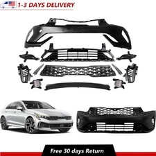 For 2021-2024 Kia K5 EX LX LXS Complete Bumper Grille Kit W/ Fog Lights