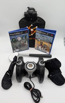 Real World Golf & Darkwind GaneTrak Set - Sony PS2 Spiel Set Gut