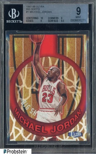 1997-98 Fleer Ultra Big Shots #1 Michael Jordan Chicago Bulls HOF BGS 9 MINT