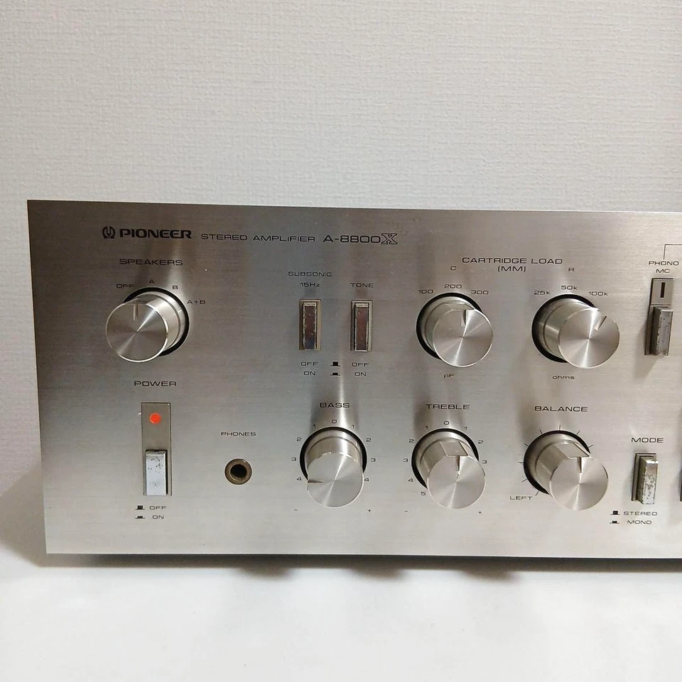 Amplificador integrado de audio estéreo vintage Pioneer A-8800X usado Foto 2 de 4