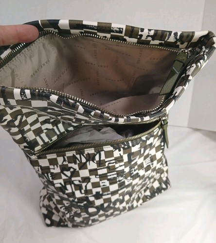 DKNY Olive Green Tilly Graffiti Fold Backpack - Picture 16 of 24