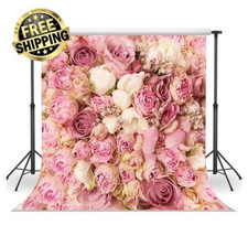 Photography Backdrop Vinyl Non-Reflective Rose Flower Prop 10ft x 10ft New