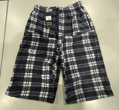 YUNA PAJAMA PANTS WOMENS MULTI PLAID ELASTIC WAIST, SIZE: WOMEN M/L - BLUE/WHITE