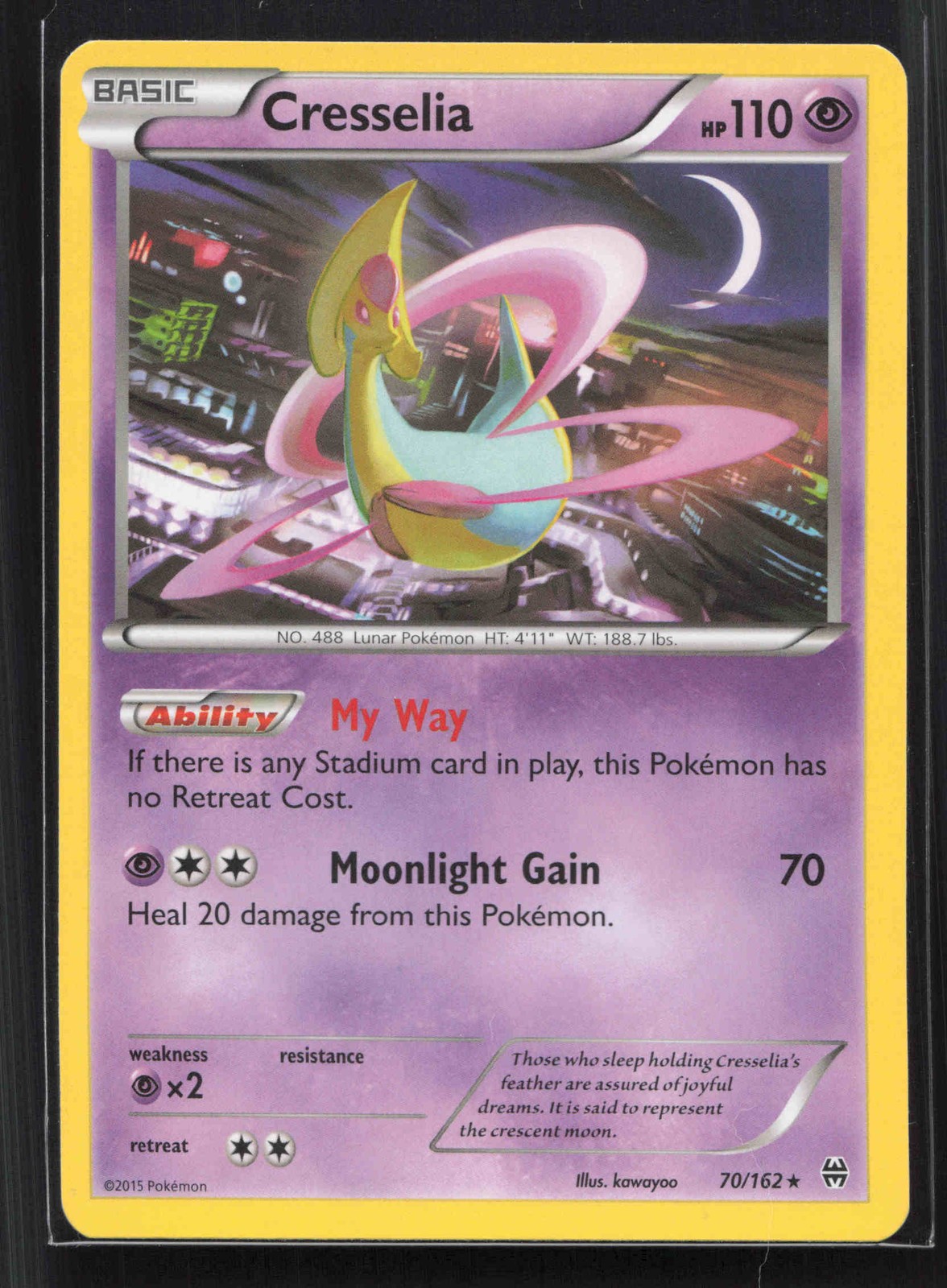 Cresselia Rare XY - BREAKthrough 70/162 NM