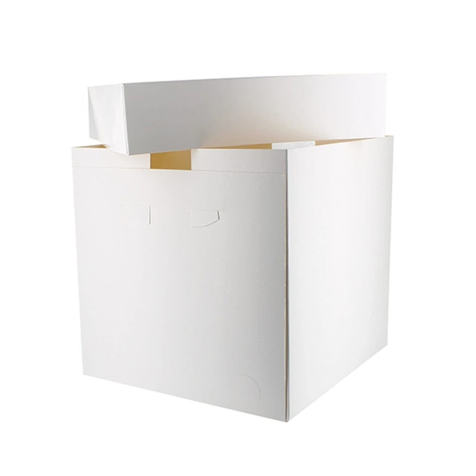 CULPITT Cake Box Tall White Wedding 6" 8" 10" 12" Tier Cake Boxes Transport Packaging