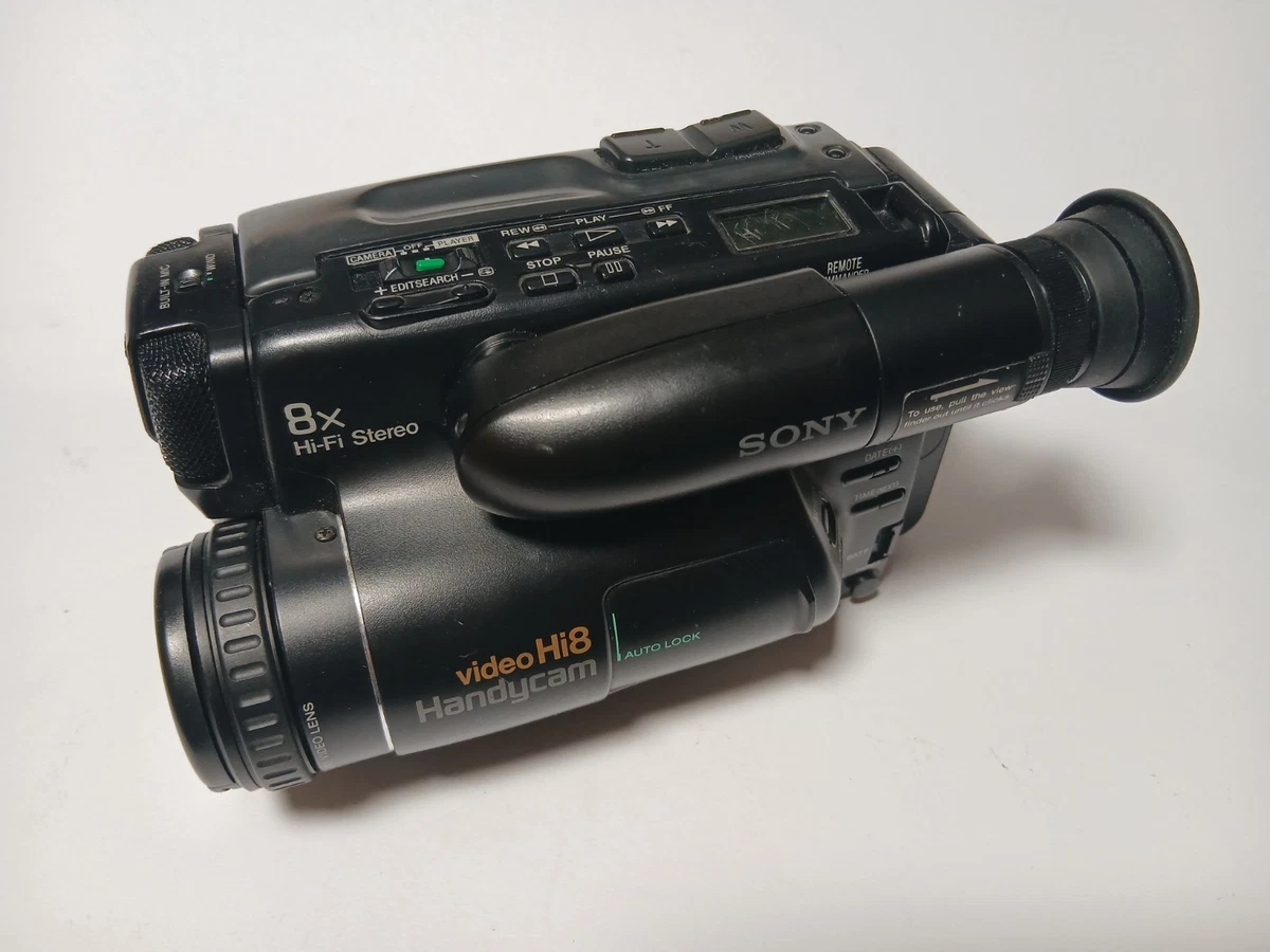 Videocámara Sony CCD-TR705E Video8 Hi8 Handycam - pieza de coleccionista, sin comprobar
