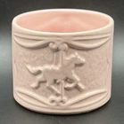 Vintage McCoy Pottery Pink Carousel Nursery Planter #751 USA 1940's. Flawless